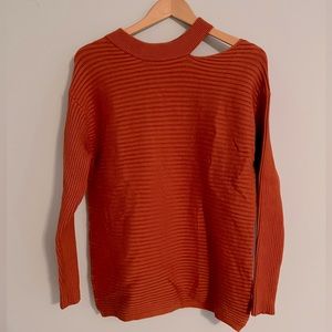 Kirundo, orange/rust, asymmetrical, sweater (size S), like new/perfect condition